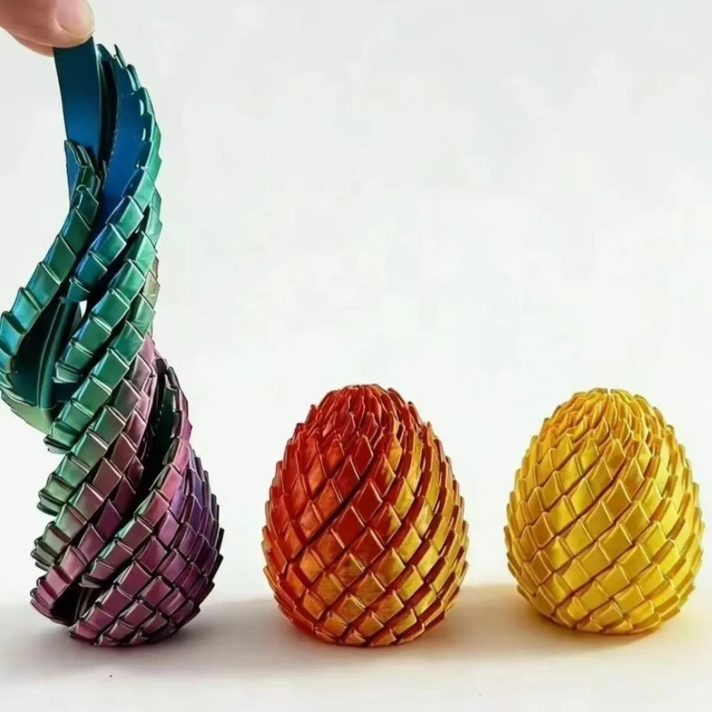 3D Printing Egg - بيضة تنين حلزونية مطبوعة ثلاثية الأبعاد،