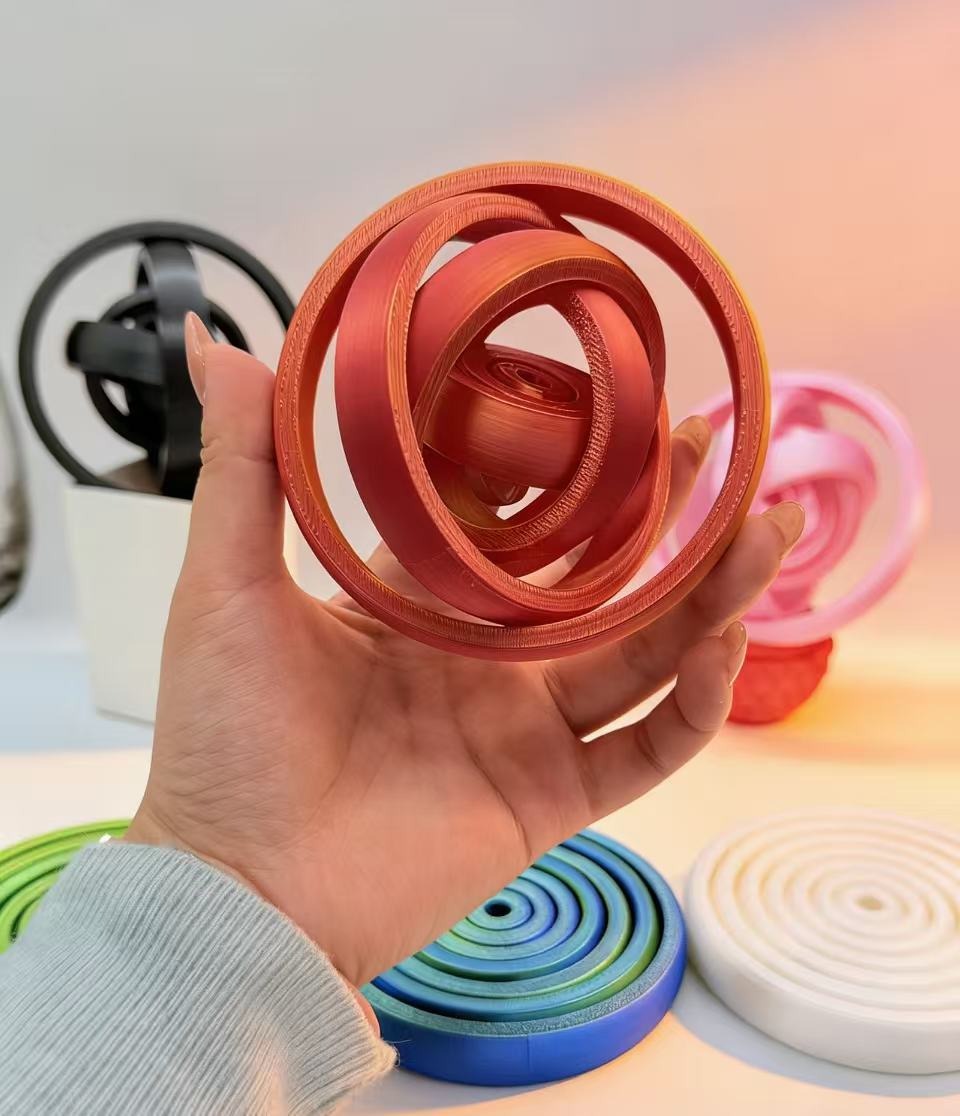 3D Printing Pla - خاتم دوار ثلاثي الأبعاد مبتكر، لعبة