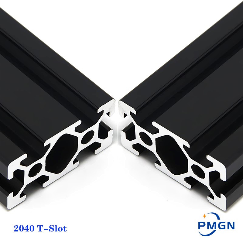 V Slot Aluminum Extrusion - 1 قطعة أسود 2040 T-فتحة الأوروبي