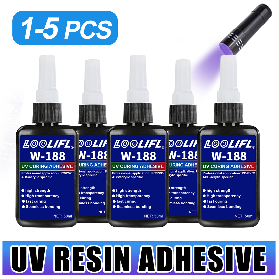 Resin Curing Station - لاصق LOOLIFL 188 القوي 50 مل