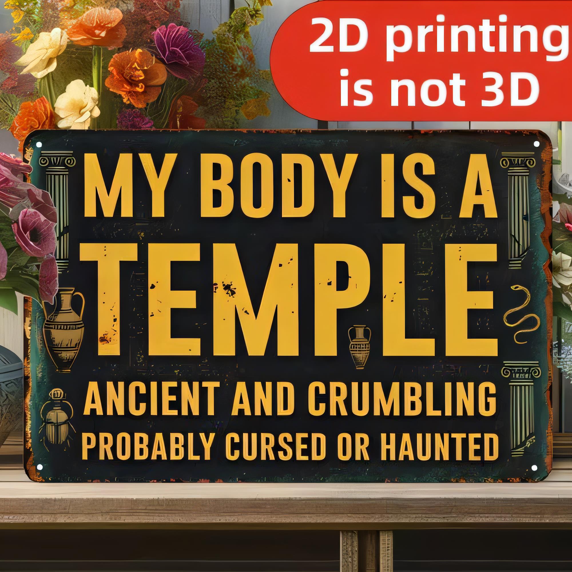 3D Printing Wall - لافتة معدنية لديكور الجدران، طباعة ثنائية
