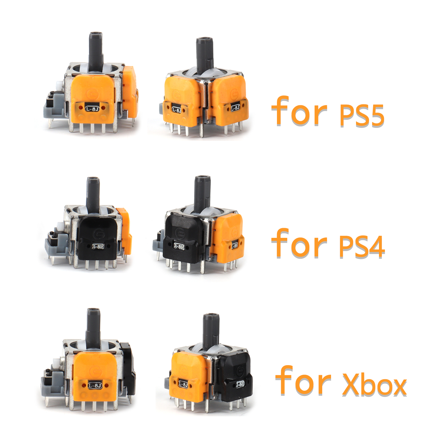 3D Printing Xbox Controller - 2 قطعة استبدال قاعة تأثير عصا