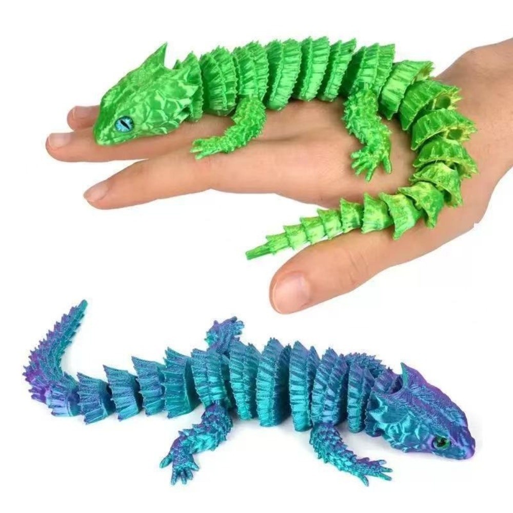تمثال سحلية مطبوع ثلاثي الأبعا - مراجعة 3D Printing Joints وسعره