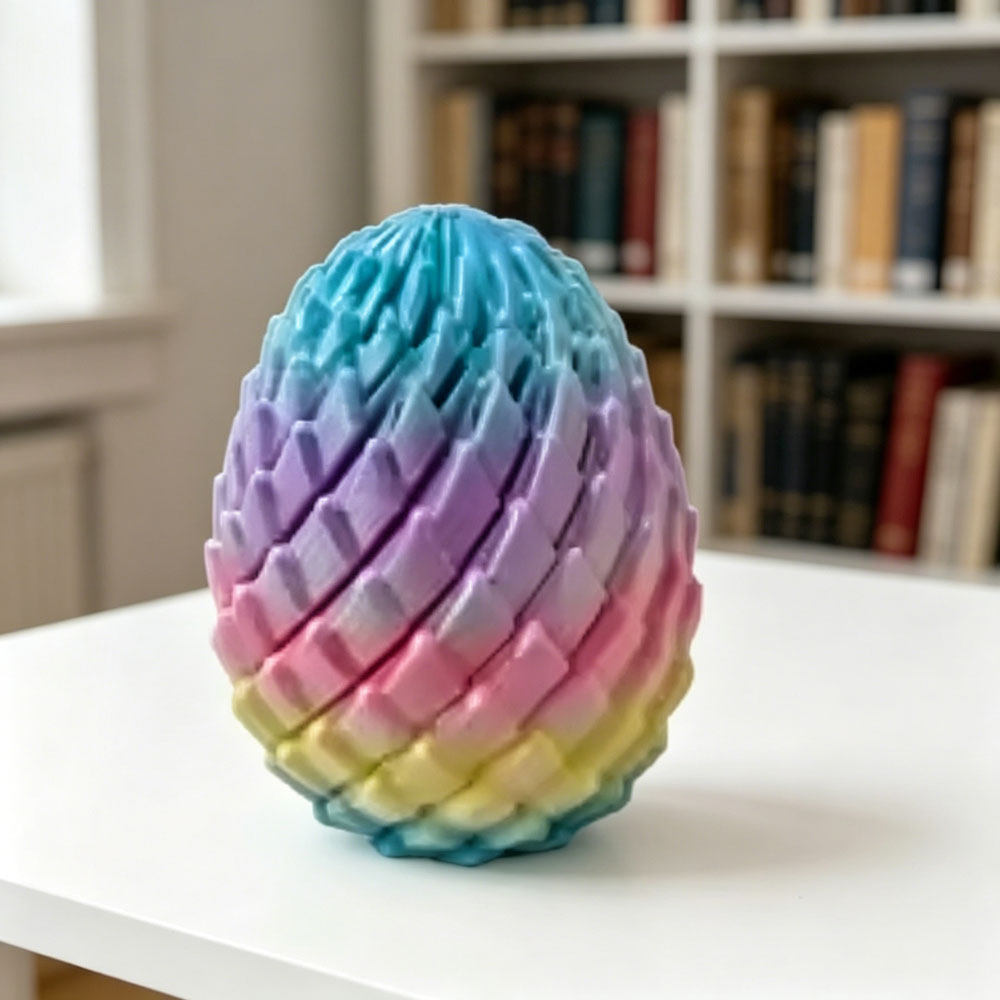 بيضة تنين مطبوعة بتقنية ثلاثية - مراجعة 3D Printing Egg وسعره