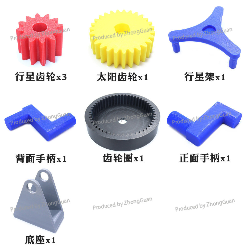 نموذج تروس كوكبية قابل للتجميع - مراجعة 3D Printing Gears وسعره