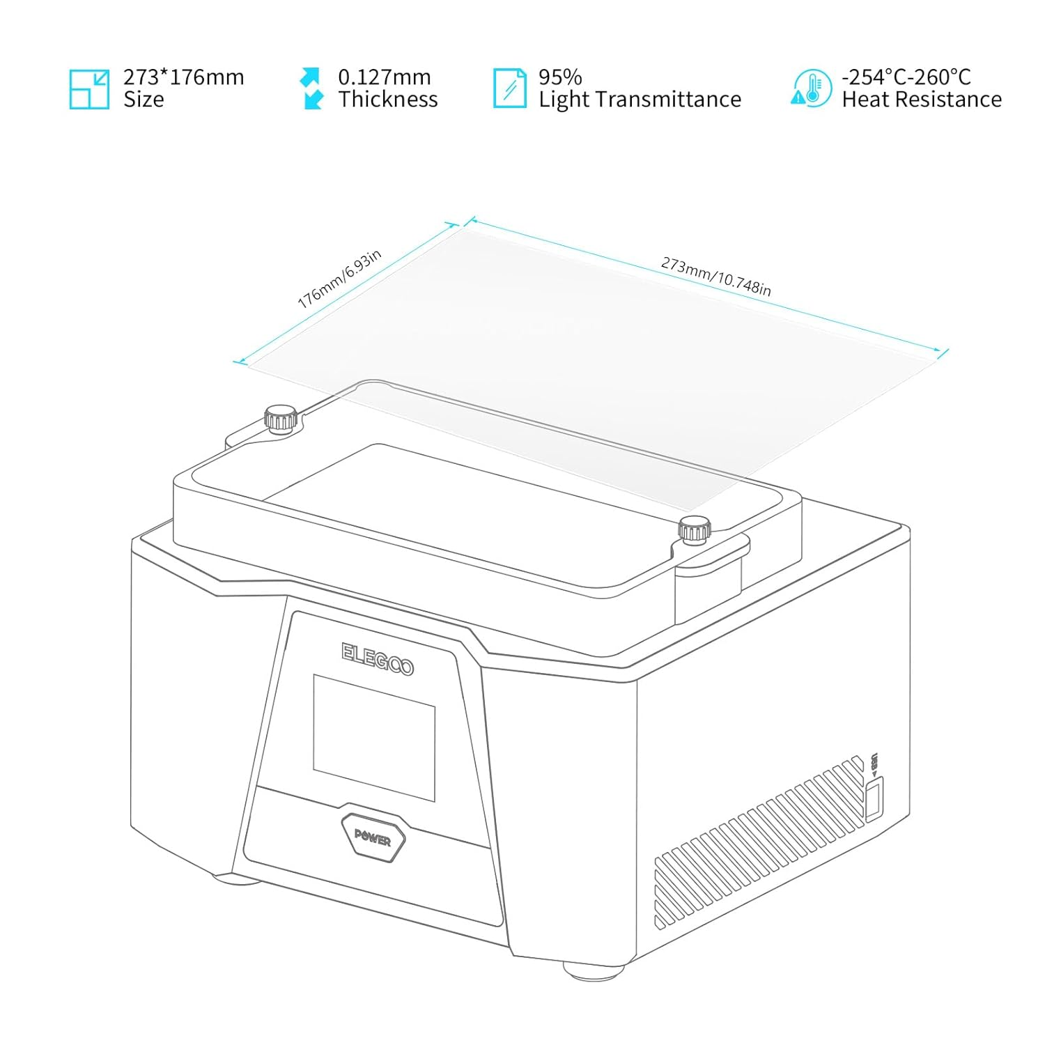 فيلم ل ELEGOO PFA الإصدار بطان - مراجعة 3D Printing Elegoo وسعره