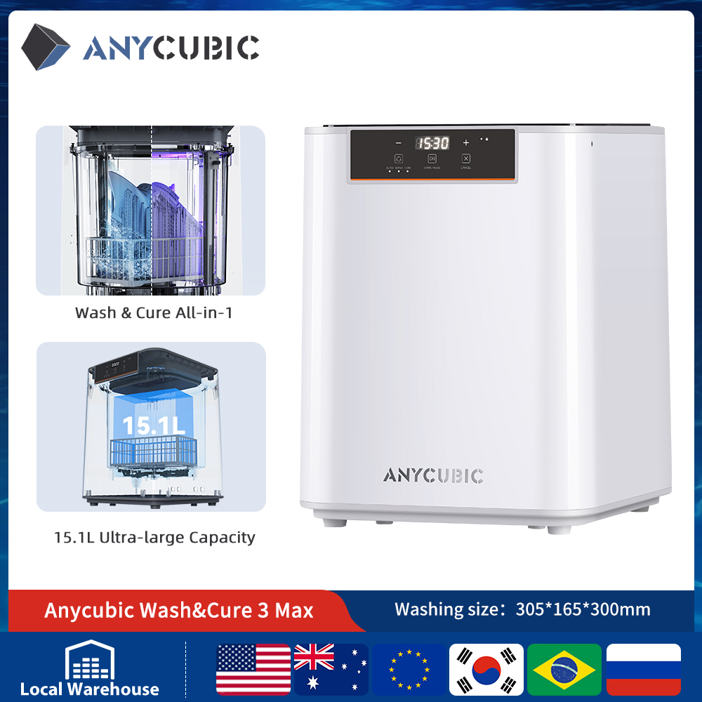 ANYCUBIC Wash & Cure 3/ 3 Plus - مراجعة 3D Printing Sla وسعره