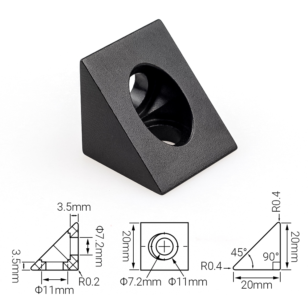 4 قطعة/الوحدة الخامس فتحة زاوي - مراجعة V Slot Aluminum Extrusion وسعره