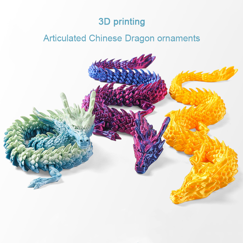 تماثيل تنين صيني ثلاثية الأبعا - مراجعة 3D Printing Pla وسعره