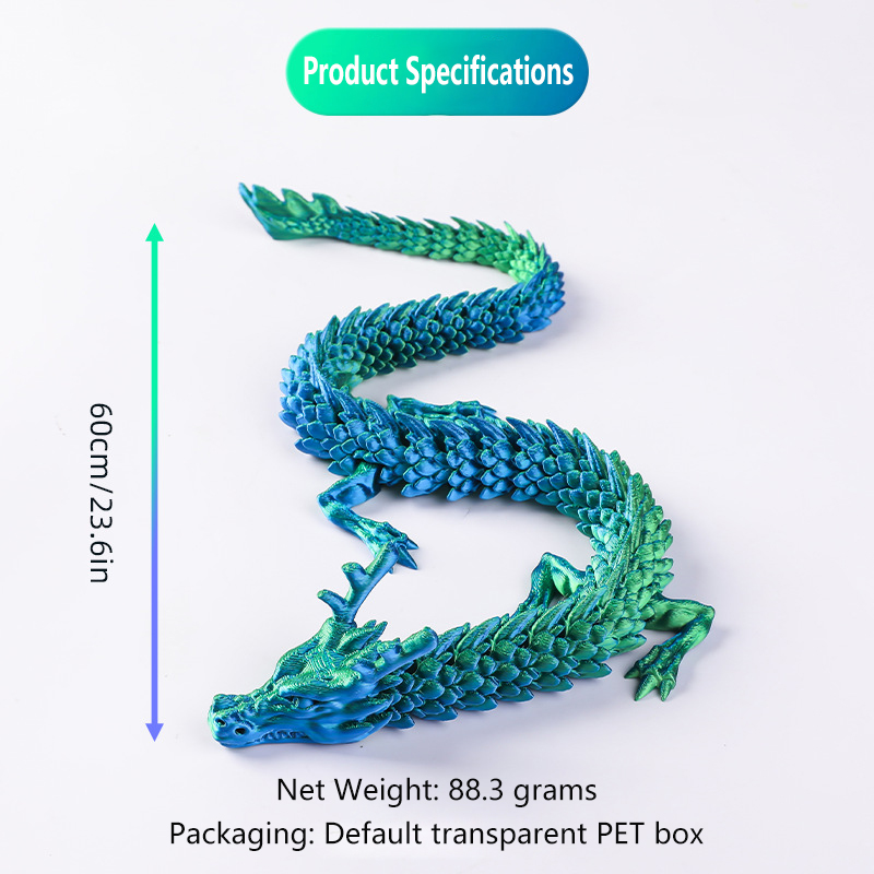 تماثيل تنين صيني ثلاثية الأبعا - مراجعة 3D Printing Pla وسعره