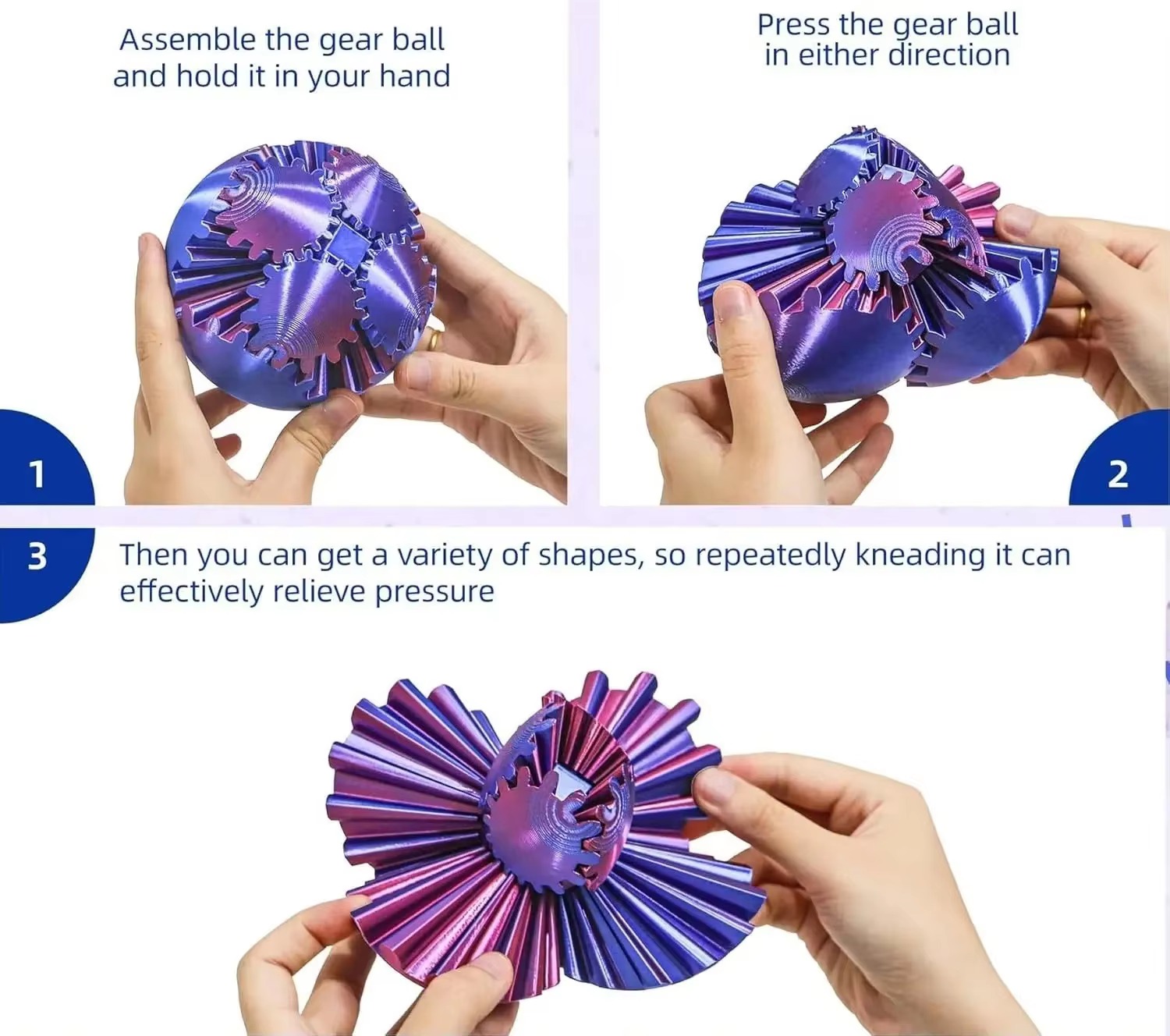 لعبة فيدجت قابلة للتحويل مطبوع - مراجعة 3D Printing Gears وسعره
