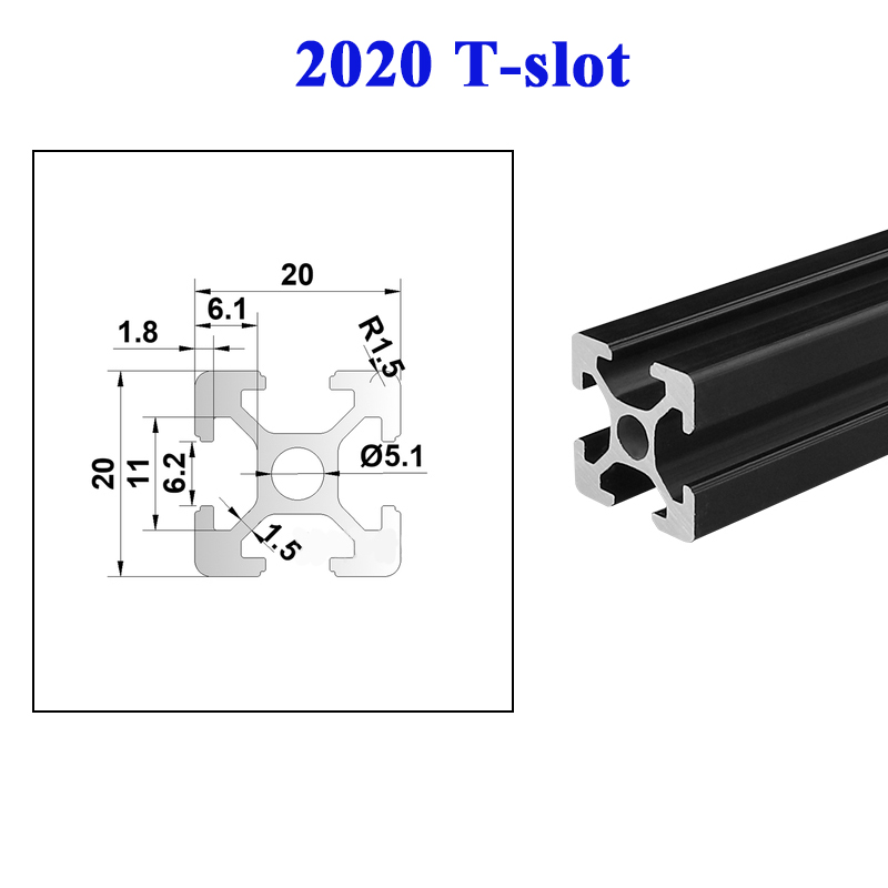 4 قطعة 2020 T-فتحة الألومنيوم  - مراجعة V Slot Aluminum Extrusion وسعره
