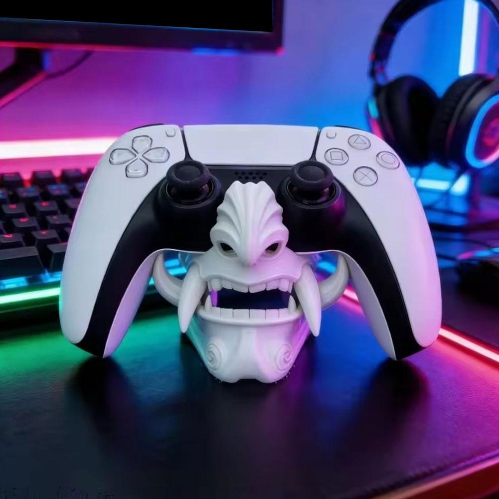 حامل مقبض على شكل وجه شبح مطبو - مراجعة 3D Printing Xbox Controller وسعره