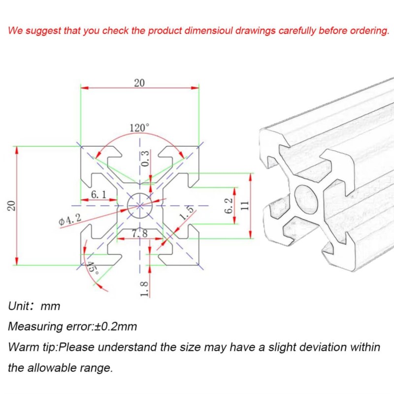بثق جانبي من الألومنيوم الأسود - مراجعة V Slot Aluminum Extrusion وسعره