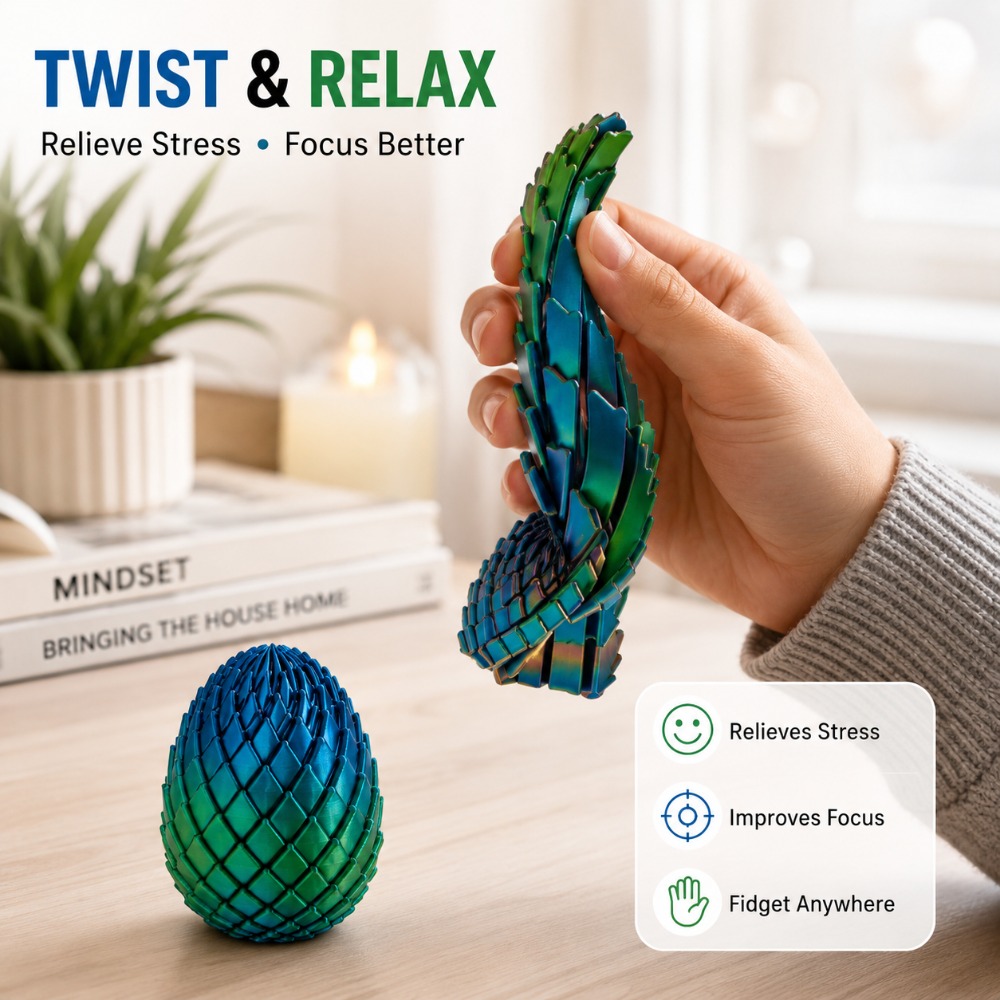 لعبة بيضة التنين الملتوية ثلاث - مراجعة 3D Printing Egg وسعره