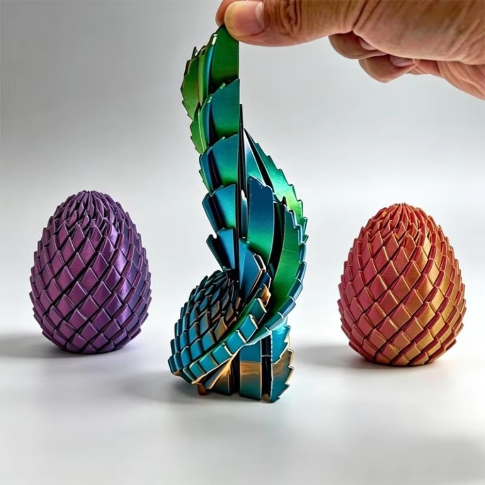 لعبة بيضة التنين الملتوية ثلاث - مراجعة 3D Printing Egg وسعره