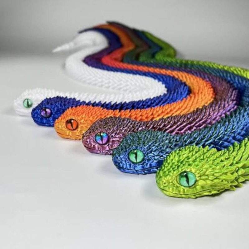ثعبان مطبوع ثلاثي الأبعاد جديد - مراجعة 3D Printing Joints وسعره