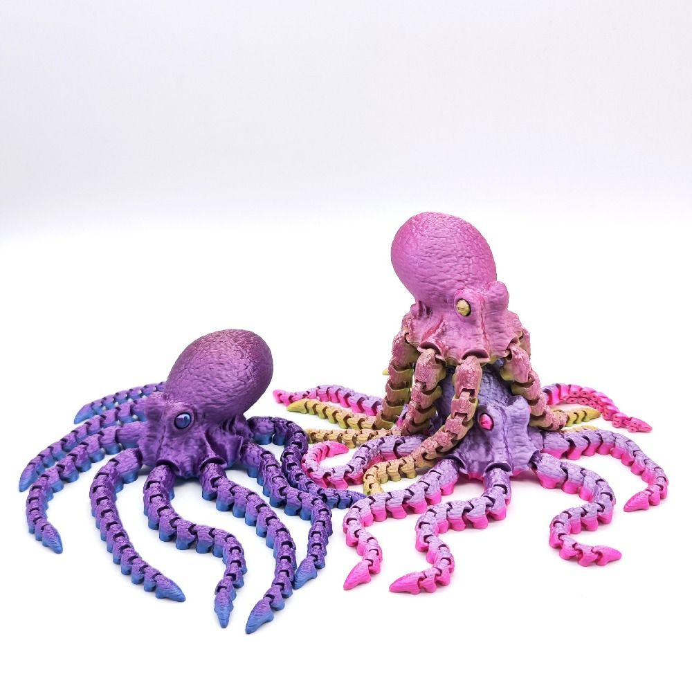 تمثال أخطبوط ملون مطبوع بتقنية - مراجعة 3D Printing Joints وسعره
