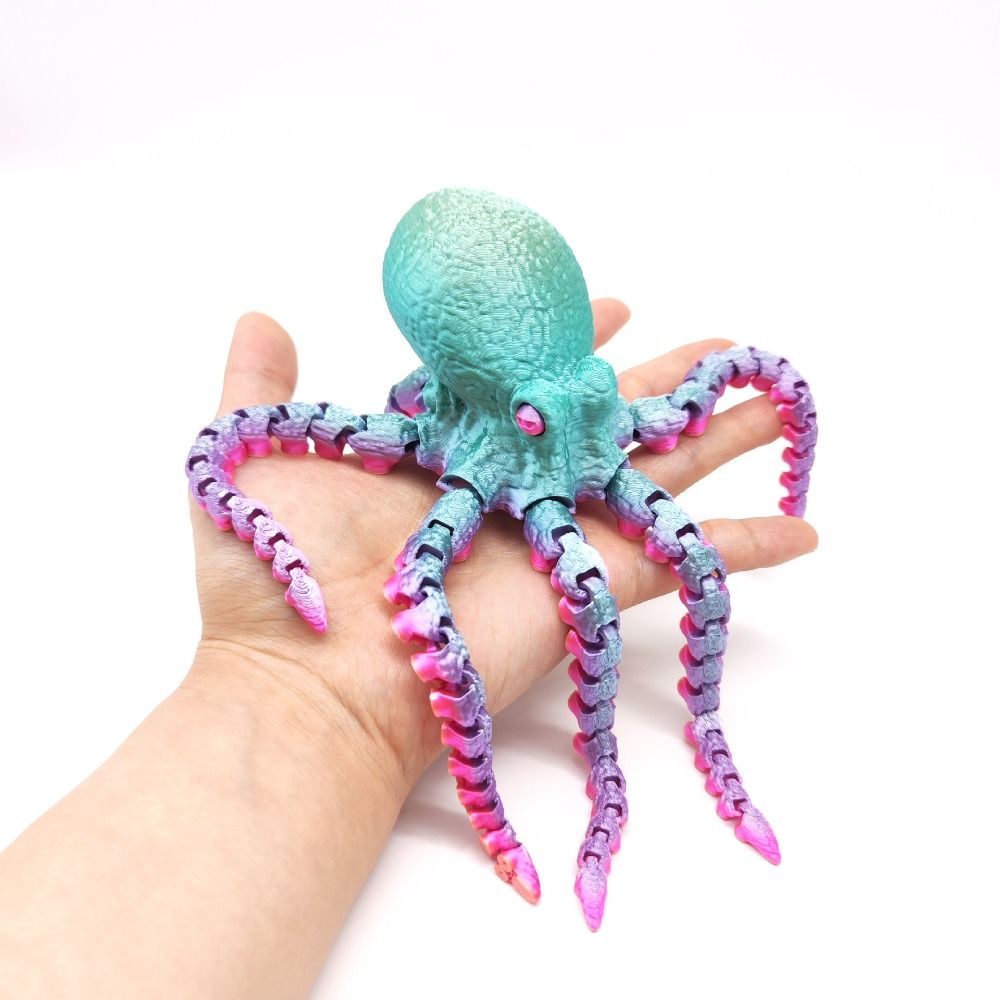تمثال أخطبوط ملون مطبوع بتقنية - مراجعة 3D Printing Joints وسعره