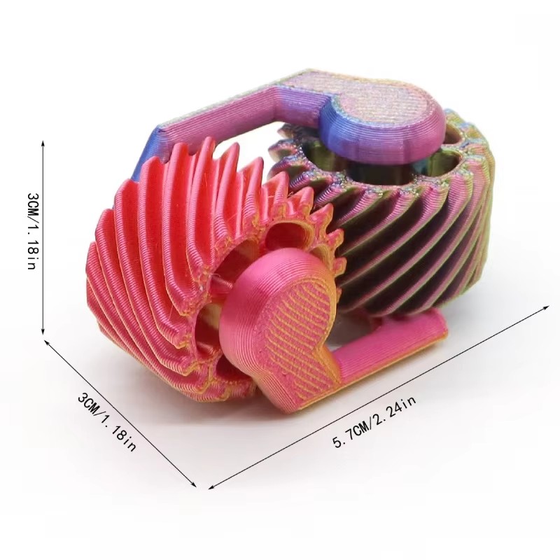 1 قطعة سبينر فيدجيت مطبوع ثلاث - مراجعة 3D Printing Gears وسعره